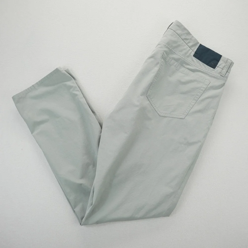 Vineyard Vines On-The-Go 5-Pocket Pants Mens 38x32 Grey Performance Chino OTG